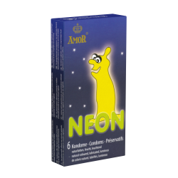 Amor «Neon» 6 Leuchtkondome für fluoreszierendes Vergnügen
