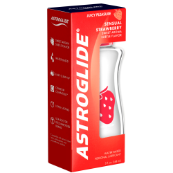 Astroglide «Sensual Strawberry» 148ml fruity and sweet lubricant with strawberry taste - water-based and suitable for vegans