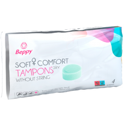 Beppy «DRY» (Classic) Soft + Comfort Tampons, 4 piece, without string