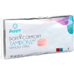 Beppy «WET» Soft + Comfort Tampons 4 piece, without string