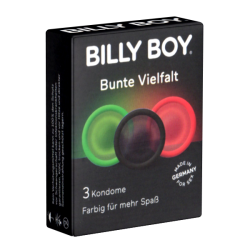 Billy Boy «Bunte Vielfalt» (Variety) 3 colourful mixed condoms