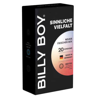 Billy Boy «Sinnliche Vielfalt» 20 gemischte Kondome im gefühlvollen Kondomsortiment