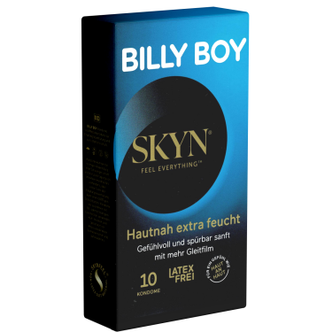 Billy Boy «SKYN» Hautnah Extra Feucht (Extra Lubricated), 10 latex free condoms with extra lubricant