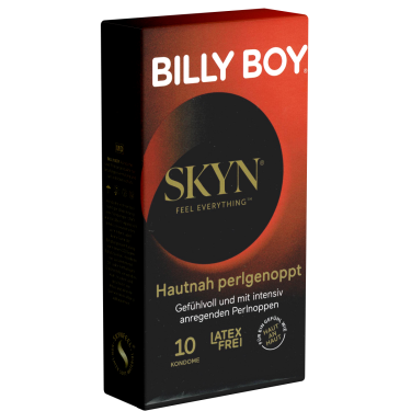 Billy Boy «SKYN» Hautnah Perlgenoppt, 10 latexfreie Noppen-Kondome