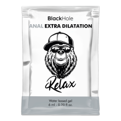 Black Hole «Extra Dilatation» Anal Relax Gel 6ml wasserbasiertes Gleitgel für Analsex, Sachet