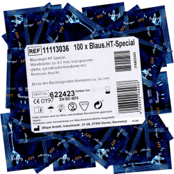 Blausiegel «HT special» 100 super strong condoms with 0.1mm wall thickness