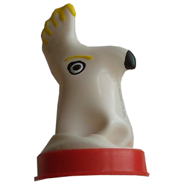 Novelty condom with figure «Cacadoo» 1 piece, hand painted
