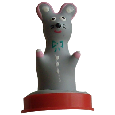 Novelty condom with figure «Mr. Mouse» 1 piece, hand painted