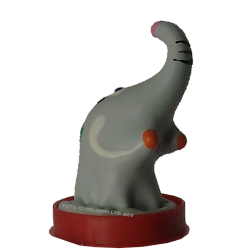 Novelty condom with figure «Elephant» 1 piece, hand painted