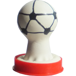 Novelty condom with figure «Football» 1 piece, hand painted