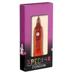 XL novelty condom with figure «Big Ben», 1 piece, hand-painted