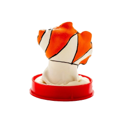 Novelty condom with figure «Clown Fish» 1 piece, hand painted