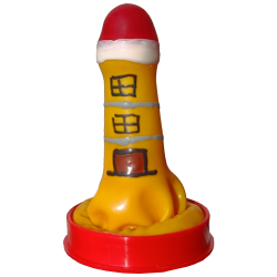 Novelty condom with figure «Lighthouse with Windows» 1 piece, hand painted