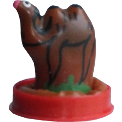 Novelty condom with figure «Camel» 1 piece, hand painted