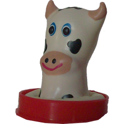 Novelty condom with figure «Cow» 1 piece, hand painted