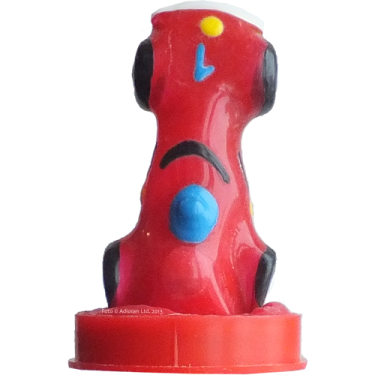 Novelty condom with figure «Racing car» 1 piece, hand painted