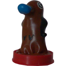 Novelty condom with figure «Platypus» 1 piece, hand painted