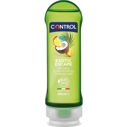 Control 2-in-1 «Exotic Escape» lubricant and massage gel with tropical scent, 200ml