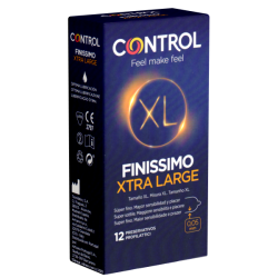 Control «Finissimo Xtra Large» 12 ultra thin XXL condoms for super sensitive safer sex
