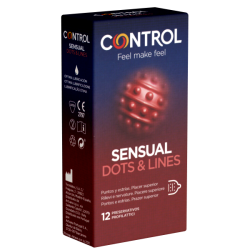 Control «SENSUAL Dots & Lines» 12 tiefgehend stimulierende Kondome