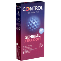 Control «SENSUAL Xtra Dots» 6 Kondome mit 264 Noppen für die Rundum-Stimulation