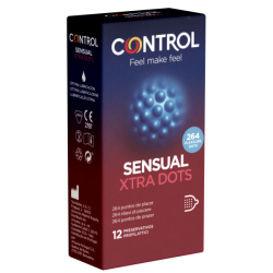 Control «SENSUAL Xtra Dots» 12 Kondome mit 264 Noppen für die Rundum-Stimulation