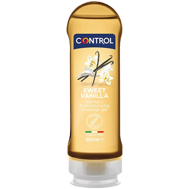 Control 2-in-1 «Sweet Vanilla» lubricant and massage gel with sweet scent, 200ml