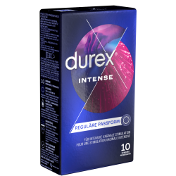 Durex «Intense» 10 stimulating quality condoms for a common climax