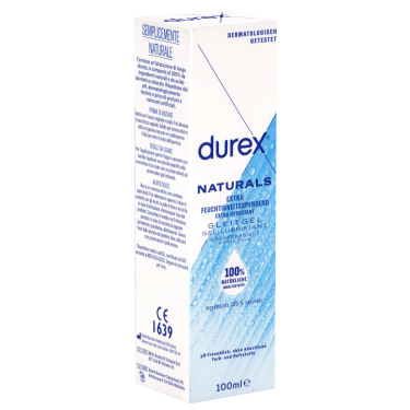 Durex «Naturals Extra Feuchtigkeitsspendend» 100 ml Gleitgel aus 100% natürlichen Inhaltsstoffen
