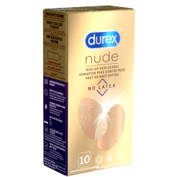 Durex «Nude No Latex» 10 latexfreie Markenkondome mit Easy-On™-Passform