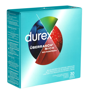 Durex «Überrasch' mich» 30 Markenkondome im Mix für überraschende Abwechslung