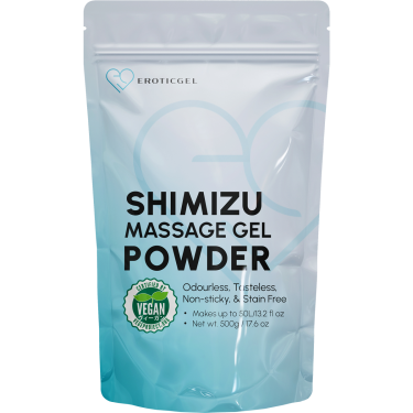 EROTICGEL «Nuru Massage Gel Powder - SHIMIZU Edition» japanisches Massagegel-Pulver mit Grünem Tee und Algen-Extrakt, 500g