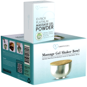 Massage Gel Set: Nuru Bowl + Massagegel-Pulver (15x5g)