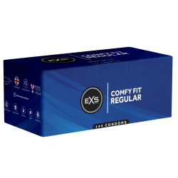 EXS «Regular» Comfy Fit, 144 comfortable condoms with 65mm head, clinic pack
