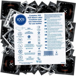 EXS Vorratsbeutel «Black Latex» 100 tiefschwarze Kondome