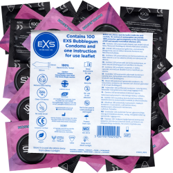 EXS «Bubblegum» 100 tasty condoms, bulk pack