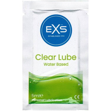 EXS Lube «Clear» 5ml paraben free water based lubricant, sachet