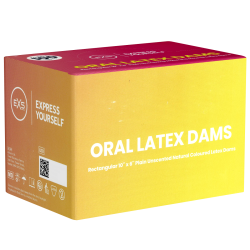 EXS «Oral Latex Dams», 100 Lecktücher aus Latex - ohne Aroma und Geschmack