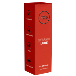 EXS «Strawb Lube» Premium Strawberry Lubricant Gel, 100ml lubricant with strawberry flavour