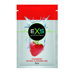 EXS Natural Flavoured Lube «Strawberry» 5ml Sachet, Gleitgel mit natürlichem Erdbeergeschmack