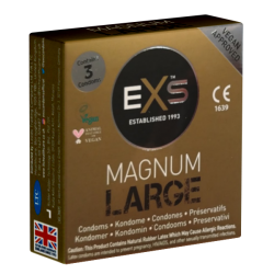 EXS Kleinpackung «Magnum» Large, 3 XXL-Kondome für noch mehr Freiraum