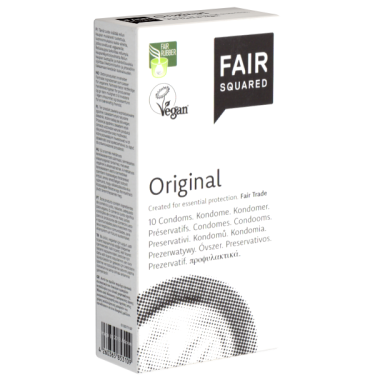Fair Squared «Original» 10 Fair Trade condoms, CO²-neutral and vegan