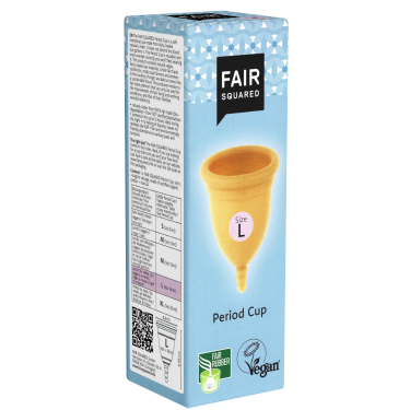 Fair Squared «Period Cup» vegane Menstruationstasse, Gr. L
