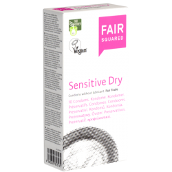 Fair Squared «Sensitive Dry» 10 trockene Fair-Trade-Kondome ohne Silikon