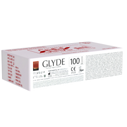Glyde Ultra «Slimfit» 100 tight condoms, certified with the Vegan Flower, bulk pack
