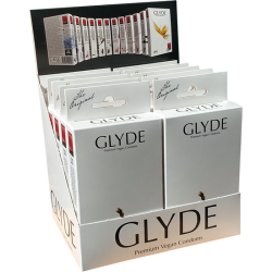 Glyde Ultra «Slimfit» 10x10 tight condoms, certified with the Vegan Flower, value pack