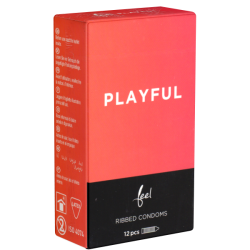 Feel «Playful» 12 Kondome mit intensiven Rippen - stimulierend für IHN