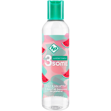 ID 3some «Watermelon» 118ml dilicious lubricant and massage gel with warming effect and fruit flavour