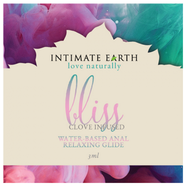 Intimate Earth «Bliss» veganes und biologisches Anal-Gleitgel mit Nelkenextrakt (entspannend), 3ml Sachet