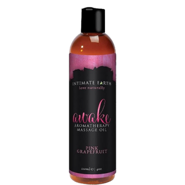 Intimate Earth «Awake» (Pink Grapefruit) 120ml natürliches Aromatherapie und Massage-Öl